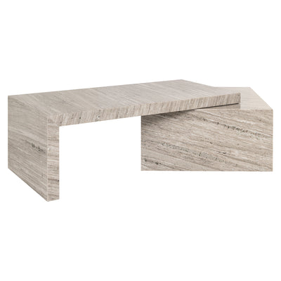 Richmond Interiors 2er Set Marmor-Couchtisch Novaz | Sand