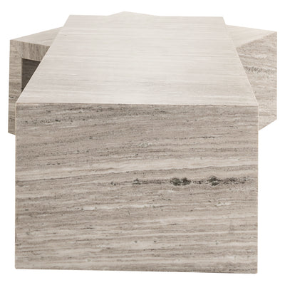 Richmond Interiors 2er Set Marmor-Couchtisch Novaz | Sand