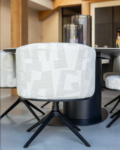 Richmond Interiors Dreh-Esszimmerstuhl Cheyenne | crème