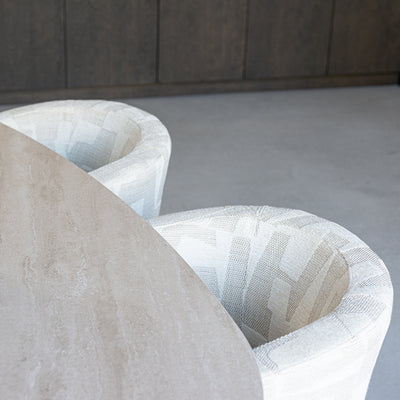 Richmond Interiors Dreh-Esszimmerstuhl Cheyenne | crème