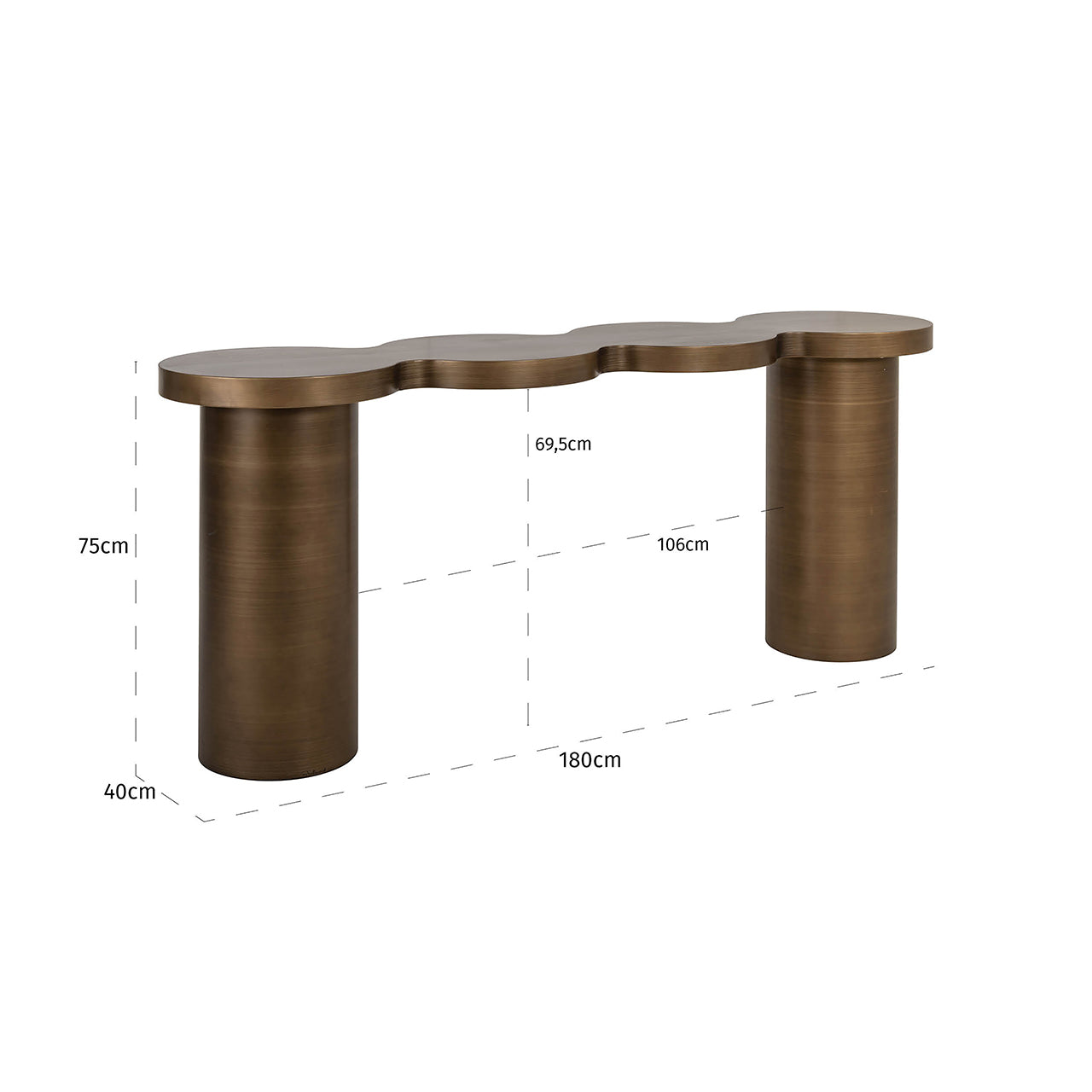 Richmond Interiors Konsole Bubba | Gold