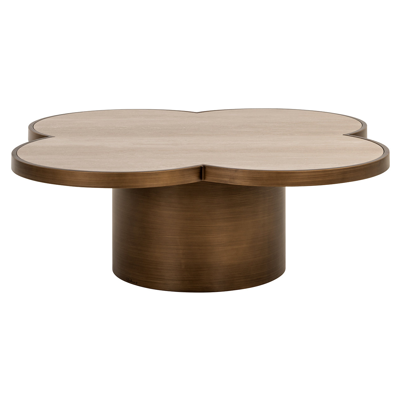 Richmond Interiors Couchtisch Clover Kleeblatt | beige