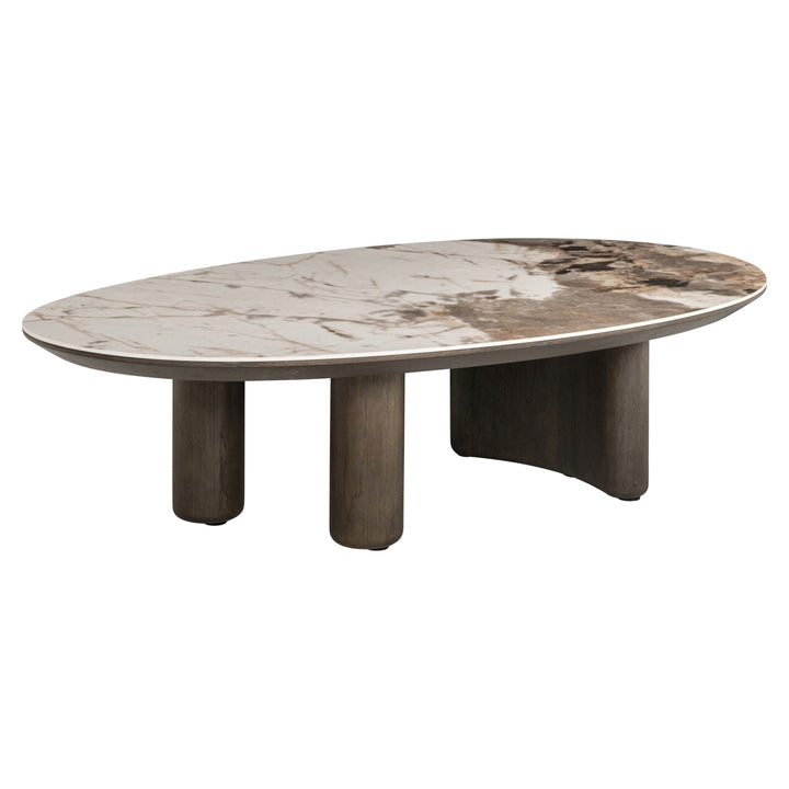 Richmond Interiors Keramik-Couchtisch Langford | Braun