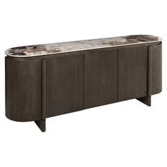 Richmond Interiors Buffet Ovale Langford | Marron