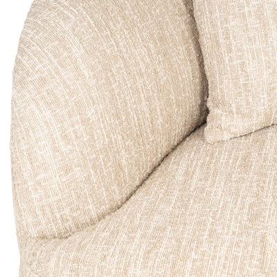 Richmond Interiors geschwungenes Ecksofa Pandora mit Lounge Rechts | Beige