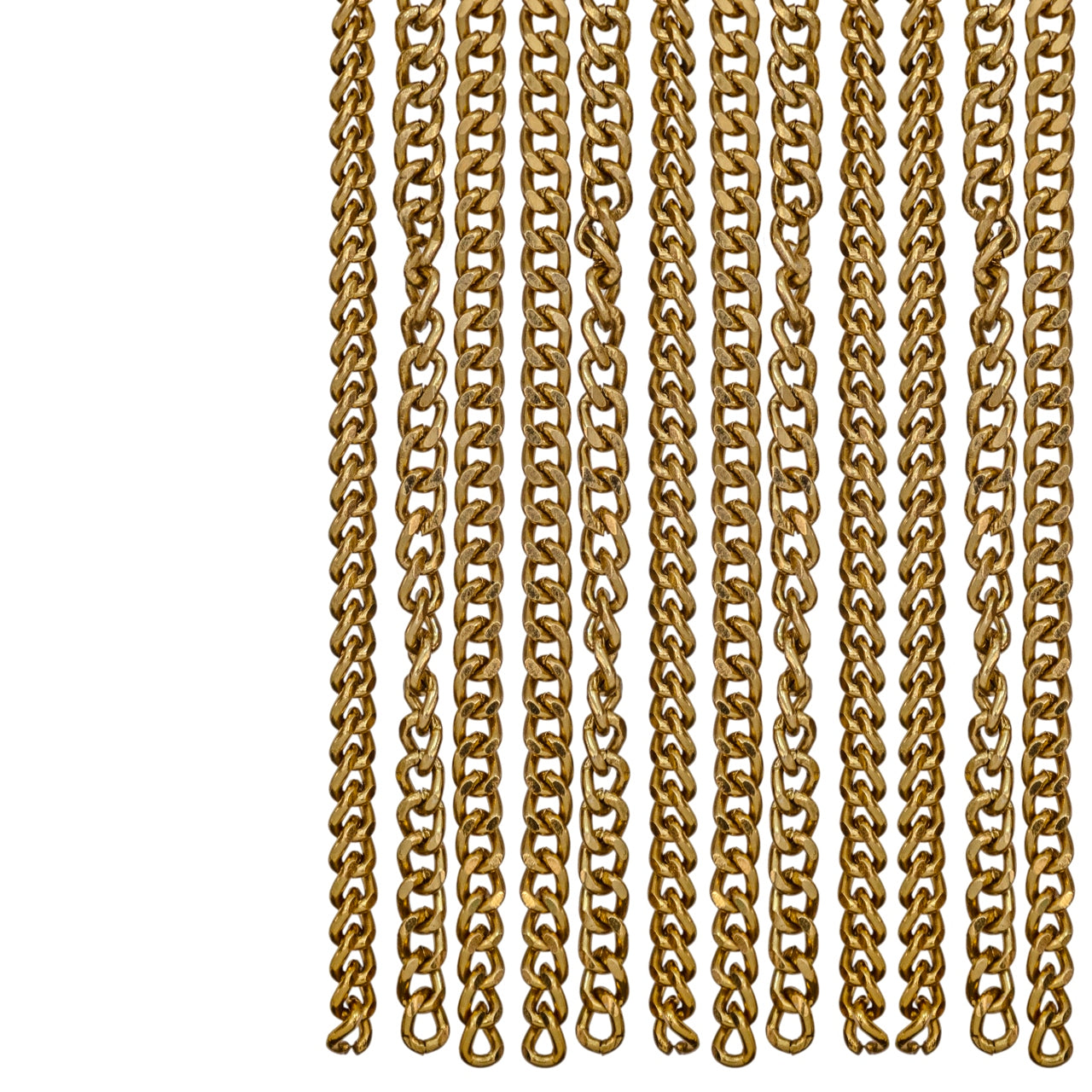 Richmond Interiors Deko-Objekt Curtain Vorhang aus Ketten Gold | H 353 cm