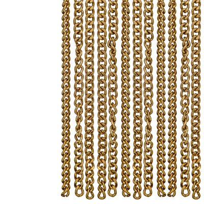 Richmond Interiors Deko-Objekt Curtain Vorhang aus Ketten Gold | H 353 cm