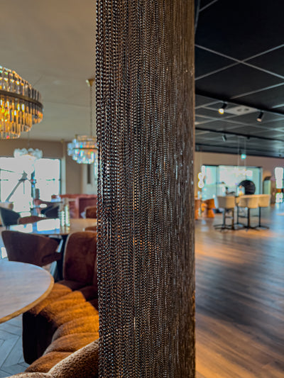 Richmond Interiors Deko-Objekt Curtain Vorhang aus Ketten Gold | H 353 cm