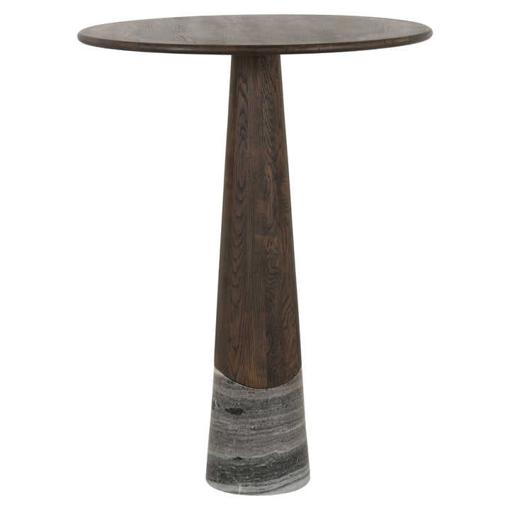 Richmond Interiors Marmor-Bartisch Harper Rauchgrau | H 108 cm
