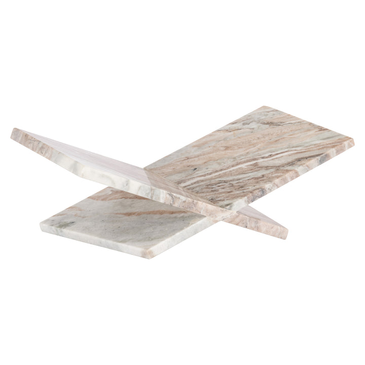 Richmond Interiors Marmor-Buchständer Belicia | Blush beige
