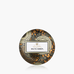 Voluspa Scented Candle Baltic Amber | Mini Tin with Lid
