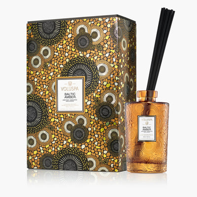Voluspa Raumduft Baltic Amber | Luxe Diffuser mit Duftstäbchen