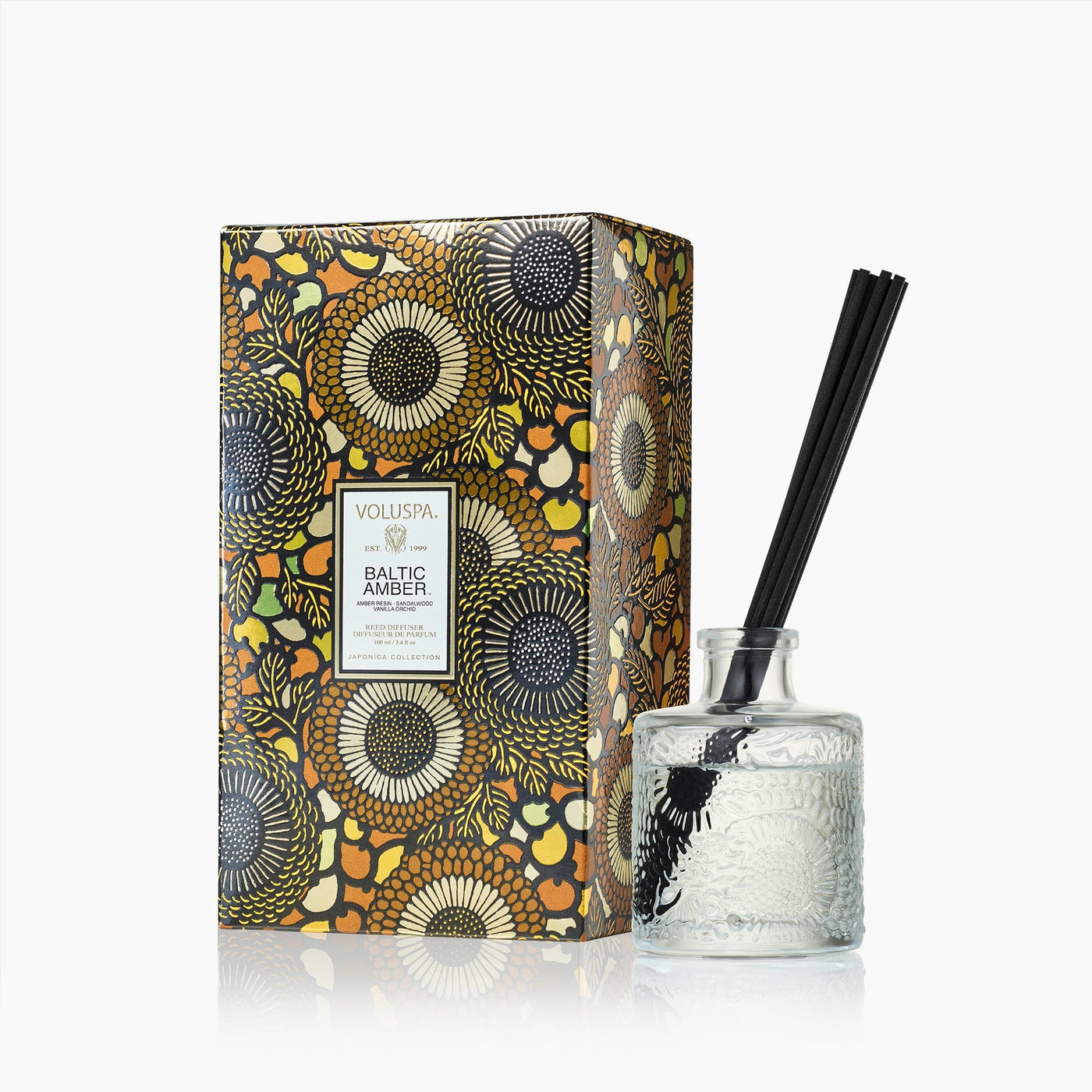 Voluspa Raumduft Baltic Amber | Diffuser mit Duftstäbchen