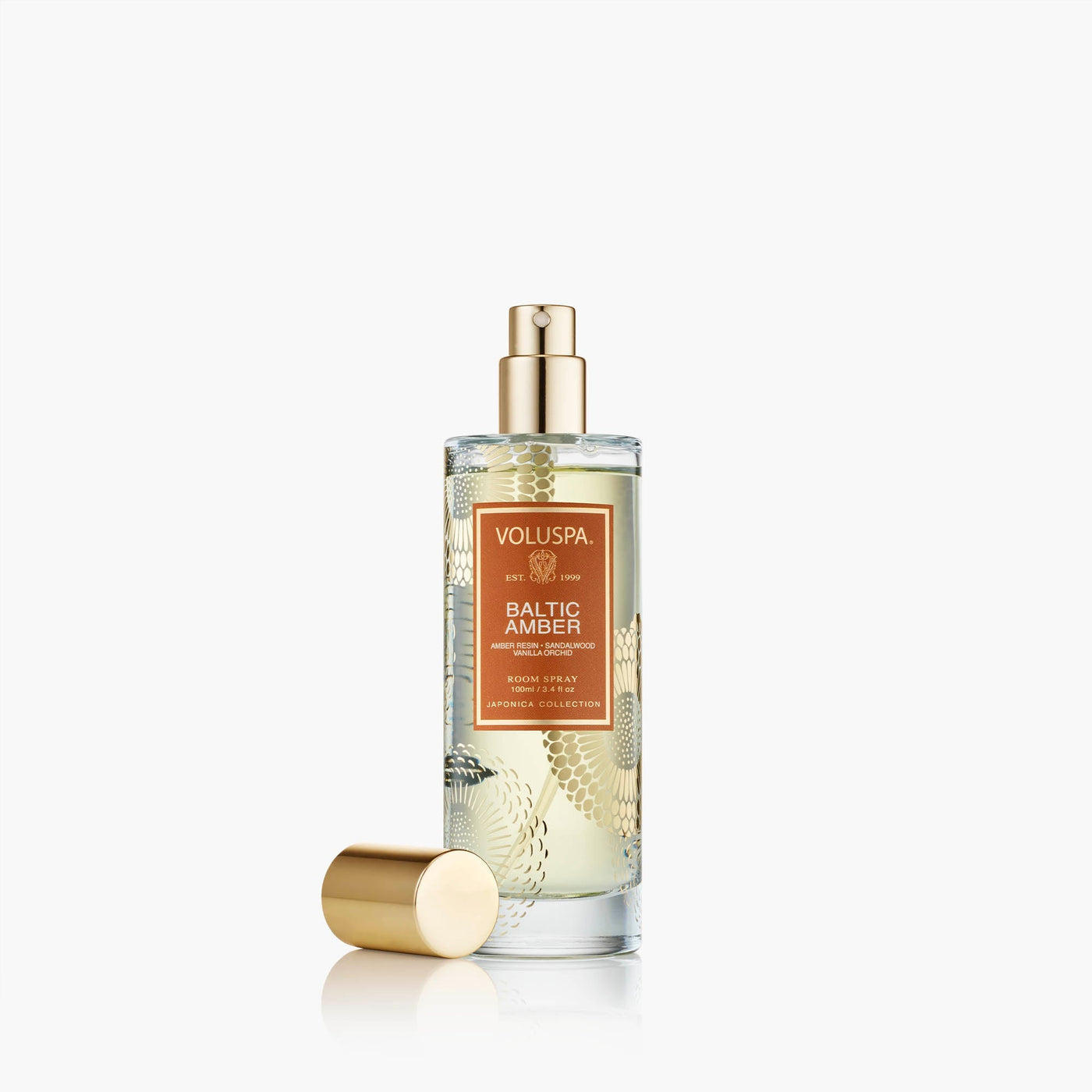 Voluspa Raumspray Baltic Amber im edlen Glasflakon