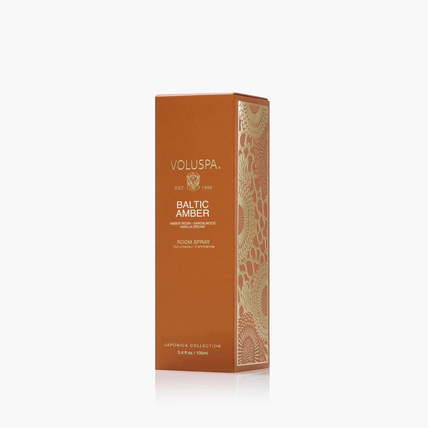 Voluspa Raumspray Baltic Amber im edlen Glasflakon