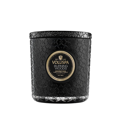 Voluspa 3-Docht Duftkerze Burning Woods | Luxe Candle 850 Gr.
