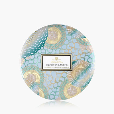 Voluspa 3-Docht Duftkerze California Summers | Dose mit Deckel