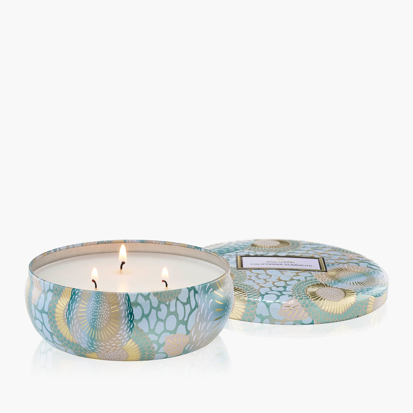 Voluspa 3-Docht Duftkerze California Summers | Dose mit Deckel