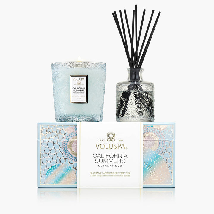 Voluspa Geschenkset California Summers | Duftkerze & Raumduft