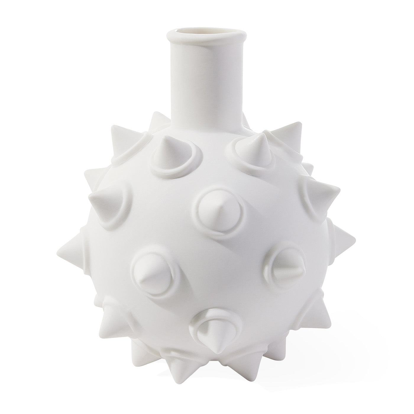 Jonathan Adler Porzellan Vase Charade Studded Bud | Mattweiß