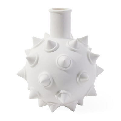 Jonathan Adler Porzellan Vase Charade Studded Bud | Mattweiß
