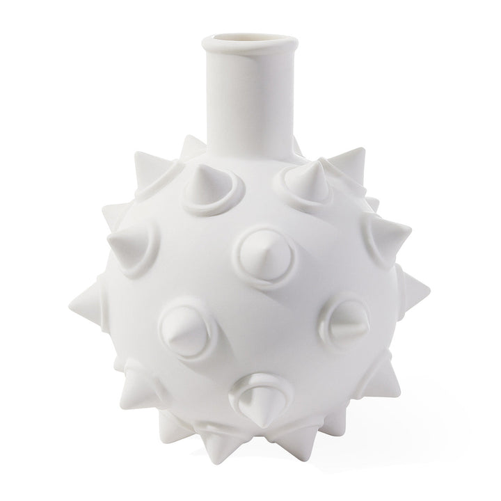 Jonathan Adler Porzellan Vase Charade Studded Bud | Mattweiß