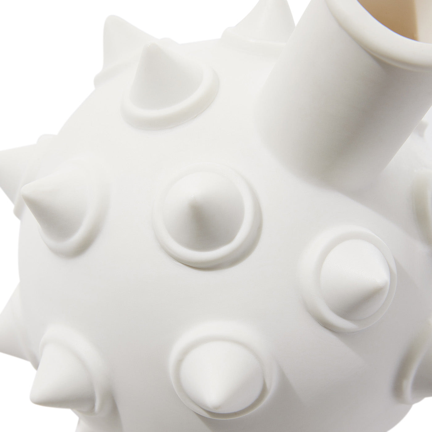 Jonathan Adler Porzellan Vase Charade Studded Bud | Mattweiß