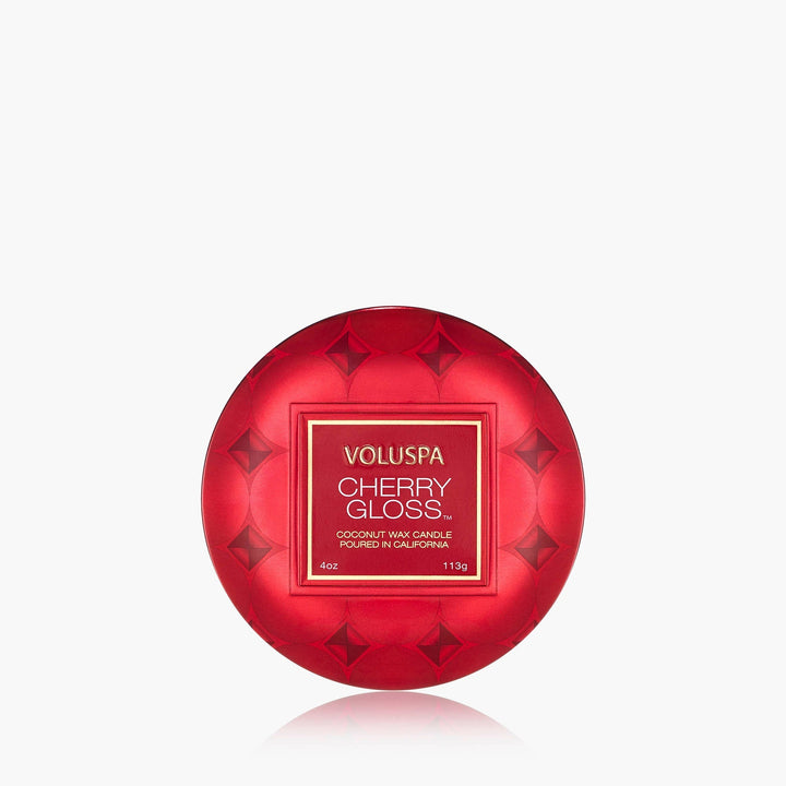 Voluspa Bougie parfumée Cherry Gloss | Mini-boîte avec couvercle