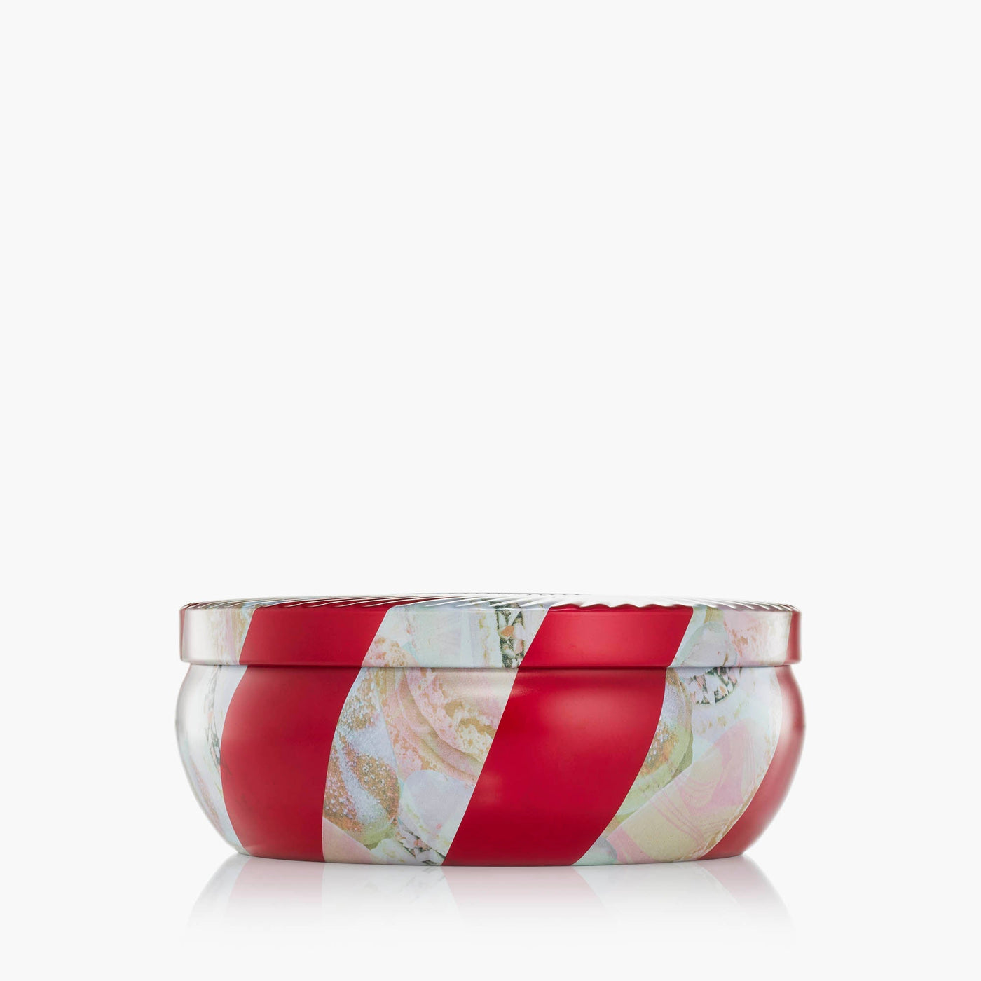 Voluspa 3-Docht Duftkerze Crushed Candy Cane | Dose mit Deckel