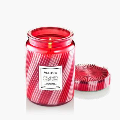 Voluspa Duftkerze Crushed Candy Cane | Large Jar