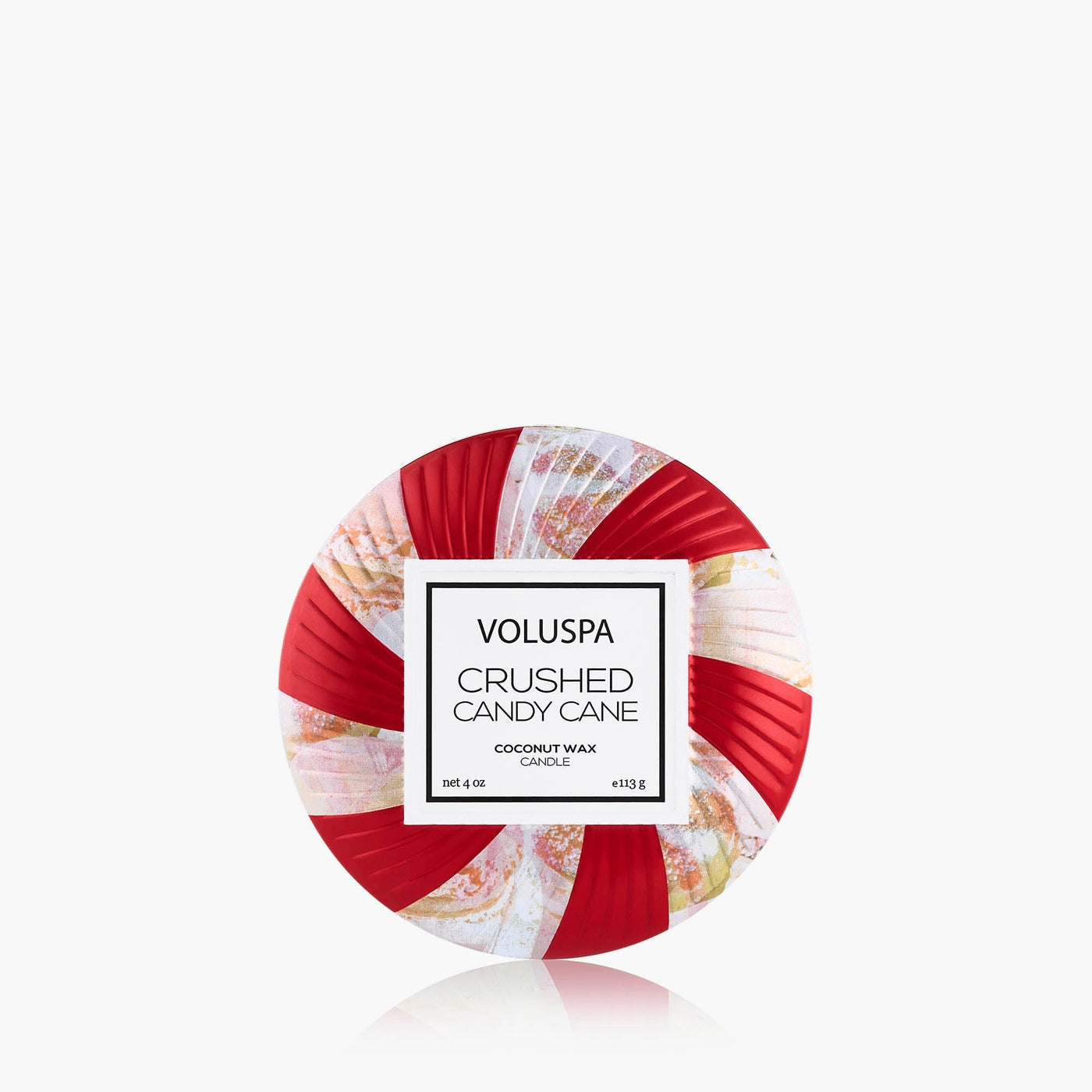 Voluspa Duftkerze Crushed Candy Cane | Minidose mit Deckel