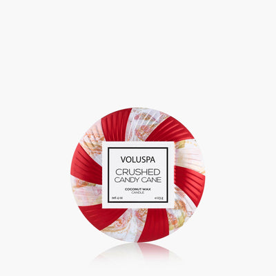 Voluspa Duftkerze Crushed Candy Cane | Minidose mit Deckel