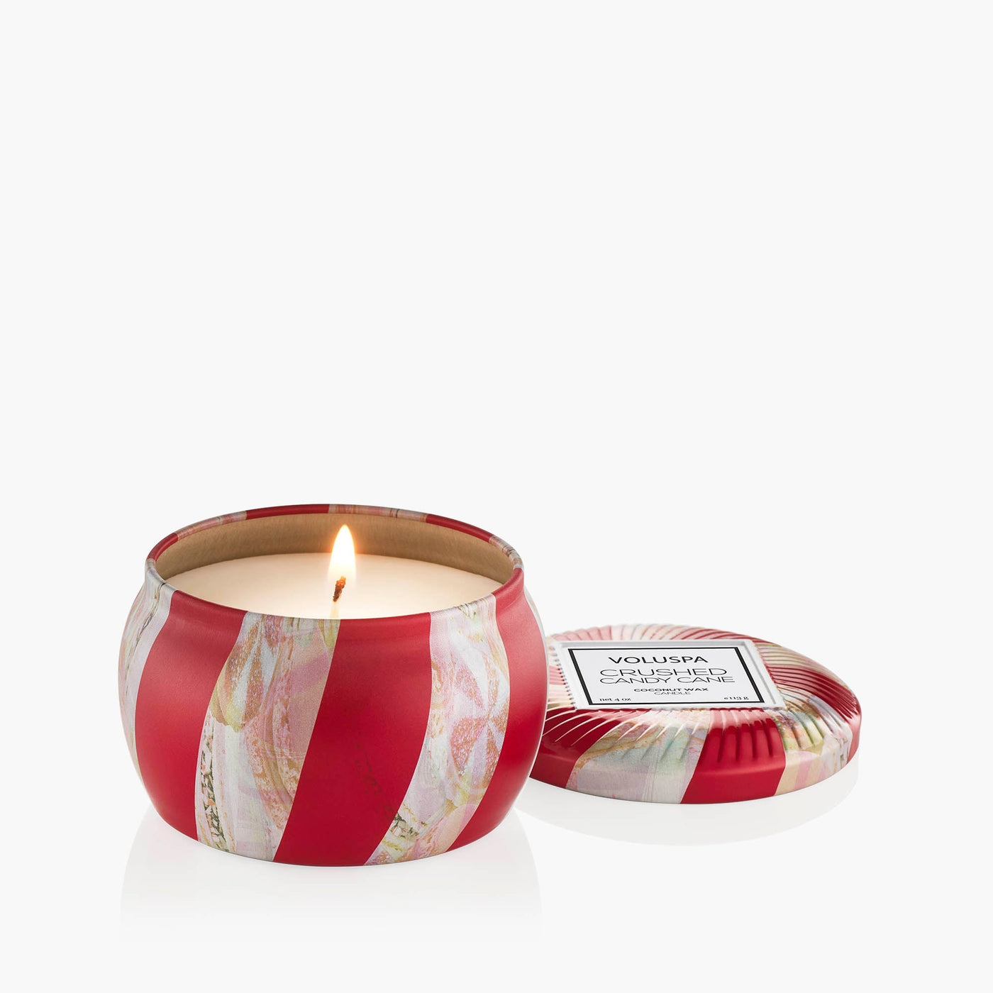 Voluspa Duftkerze Crushed Candy Cane | Minidose mit Deckel