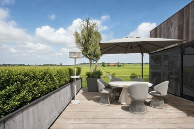 Richmond Interiors dimmbare Outdoor Garten Stehlampe Lunar | Hellbeige