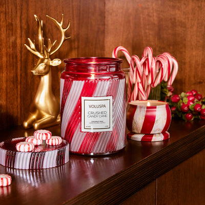 Voluspa Duftkerze Crushed Candy Cane | Large Jar