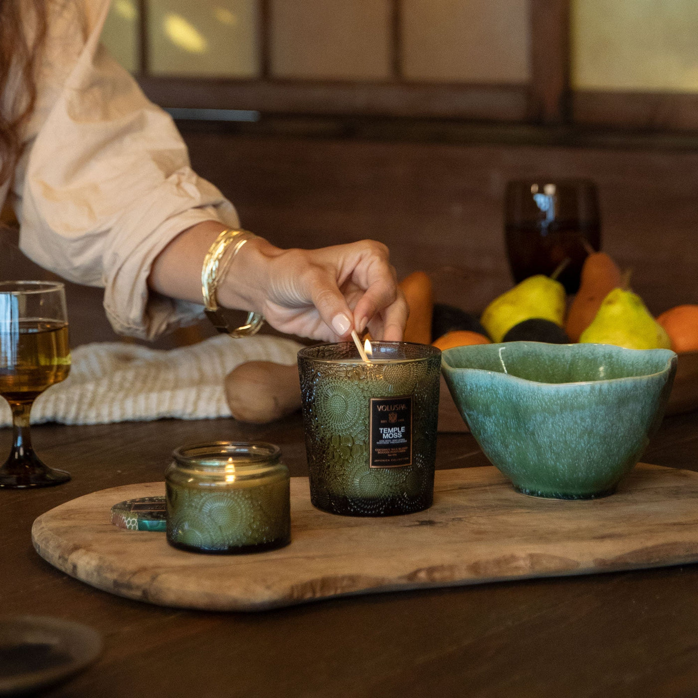 Voluspa Duftkerze Temple Moss | Classic Candle