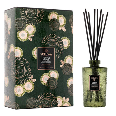 Voluspa Raumduft Temple Moss | Luxe Diffuser mit Duftstäbchen