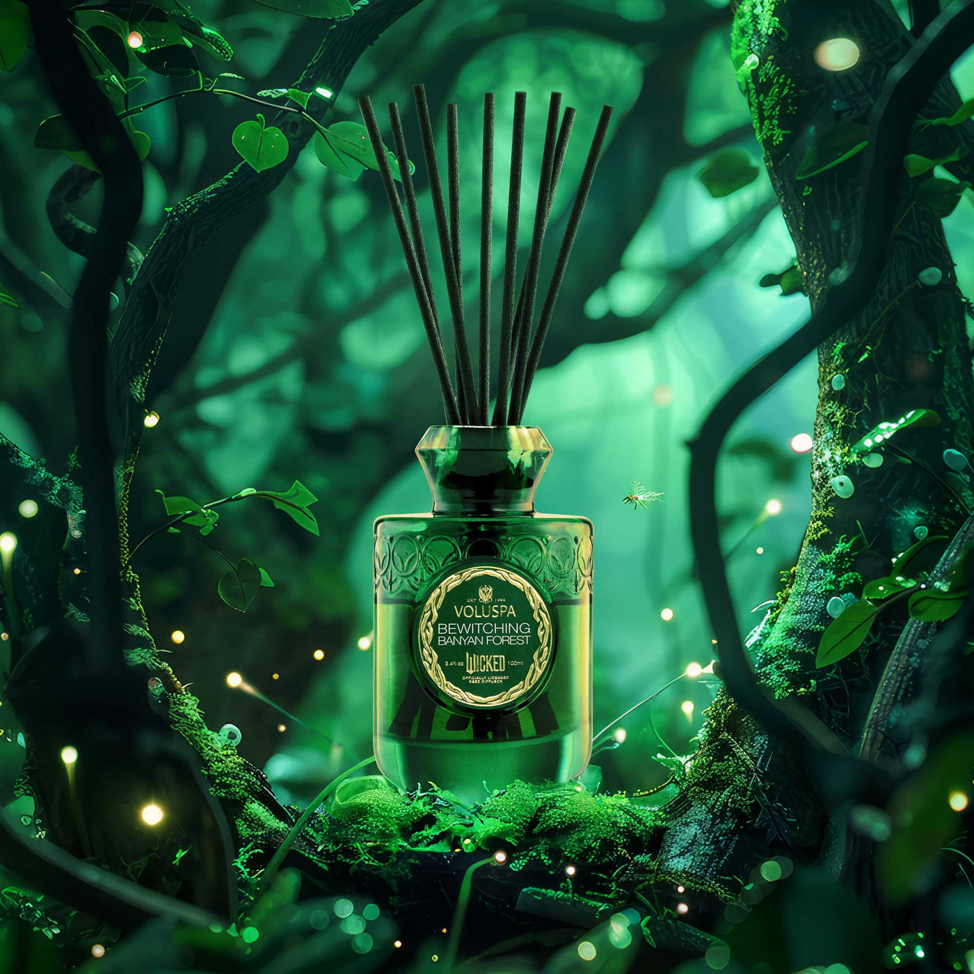 Voluspa Raumduft Wicked Bewitching Banyan Forest | Diffuser mit Duftstäbchen