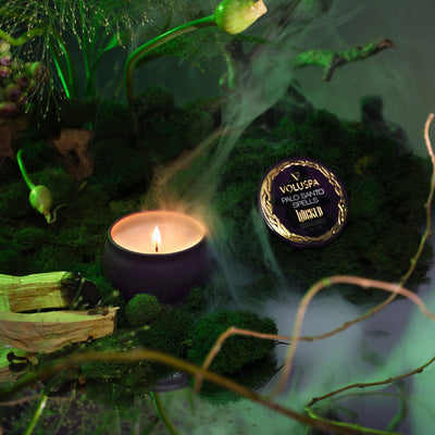 Voluspa Duftkerze Wicked Palo Santo Spells | Minidose mit Deckel