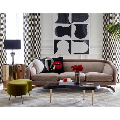 Jonathan Adler Needlepoint Kissen Lips Smolder | 45x45 cm
