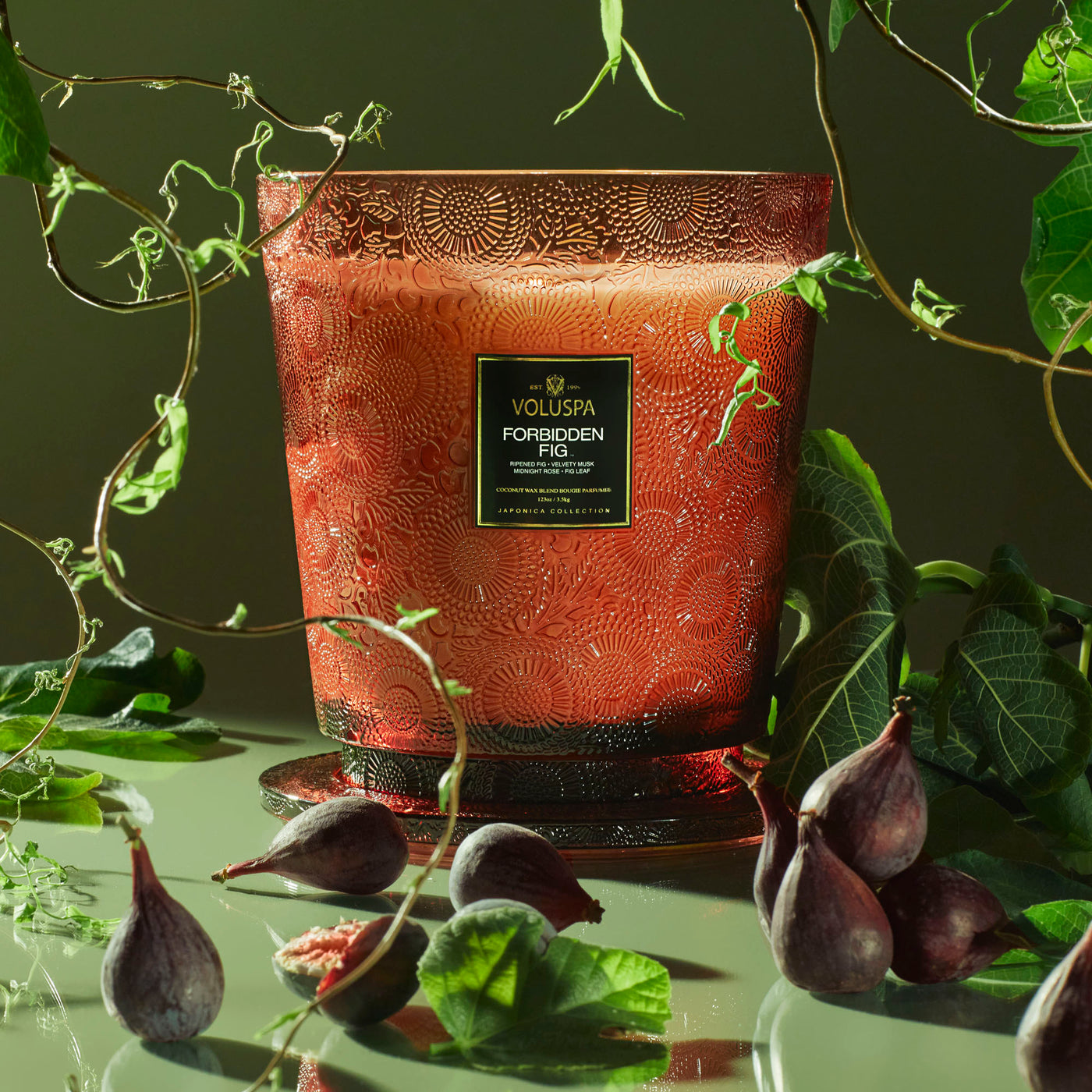 Voluspa 5-Docht Duftkerze Forbidden Fig | Japonica Collection | 3,5 kg