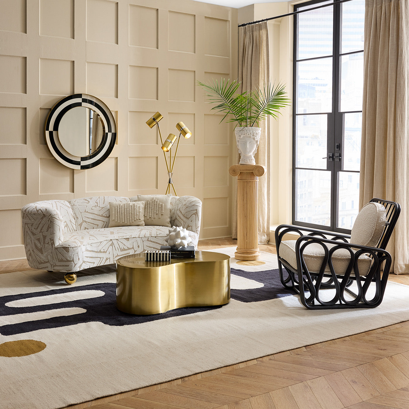 Jonathan Adler Teppich Reform Flatweave | Natural