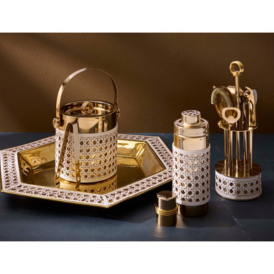 Jonathan Adler Barware & Cocktail-Set Basketweave