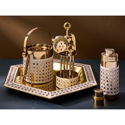 Jonathan Adler Servier- und Dekotablett Basketweave