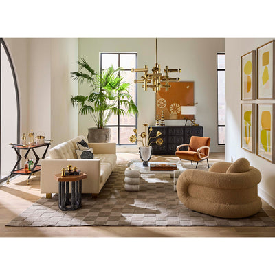 Jonathan Adler Bouclé-Leinen Sofa Ford | Ivory
