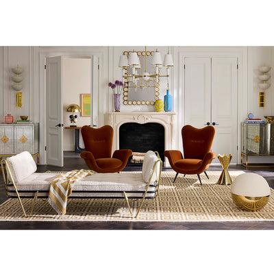 Jonathan Adler 6-flammiger Kronleuchter Chandelier Versailles | Weiß