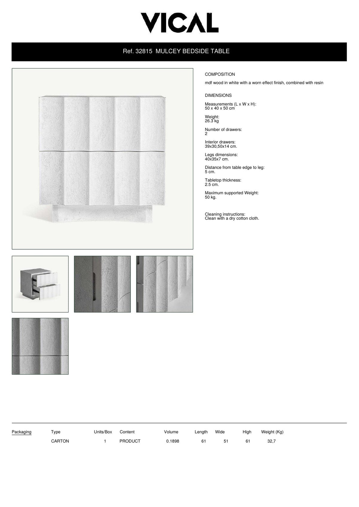 Factsheet Vical 32815 Mulcey