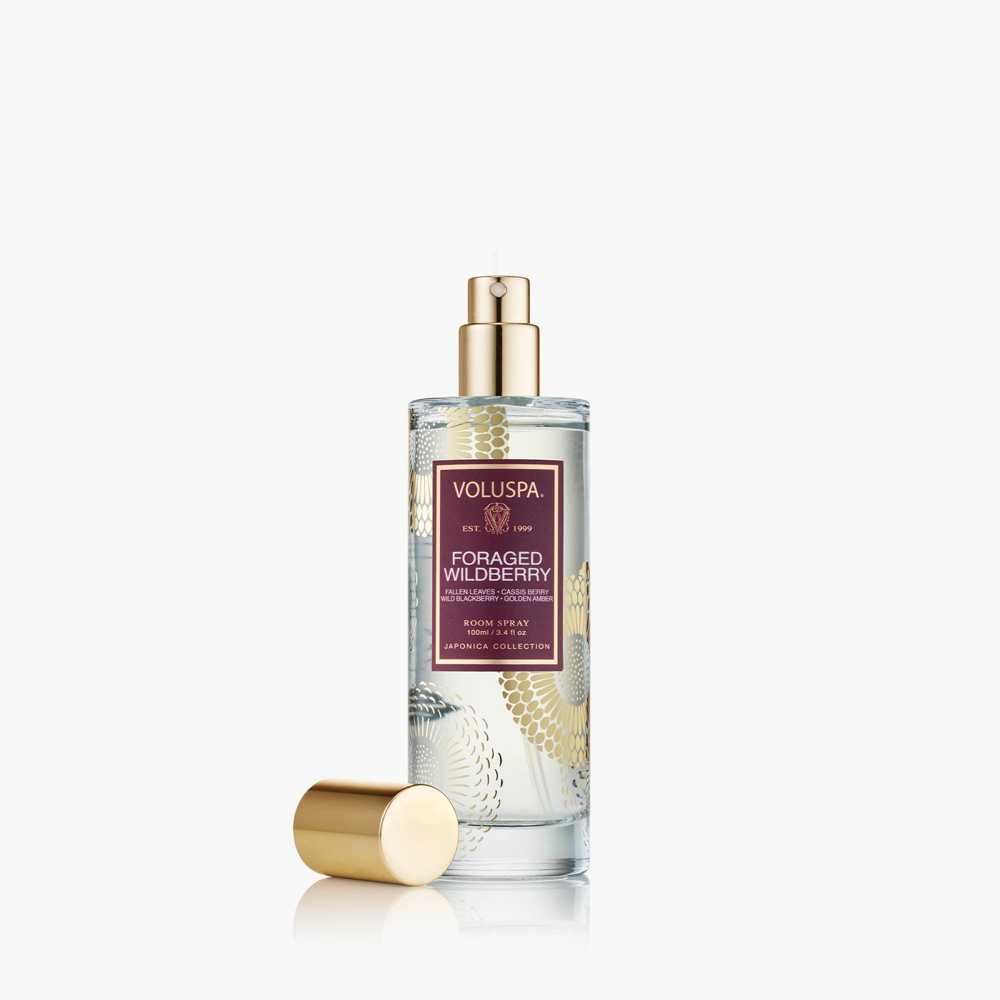 Voluspa Raumspray Foraged Wildberry im edlen Glasflakon