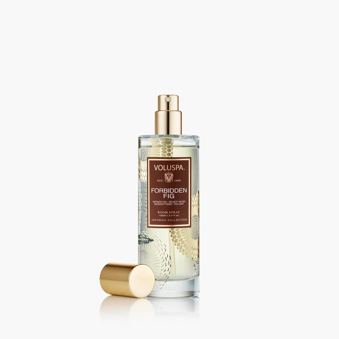 Voluspa Raumspray Forbidden Fig im edlen Glasflakon