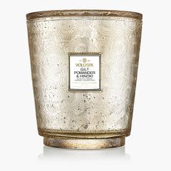 Voluspa 5 Wick Hearth Scented Candle Gilt Pomander & Hinoki Limited Holiday Edition | 3.5 kg